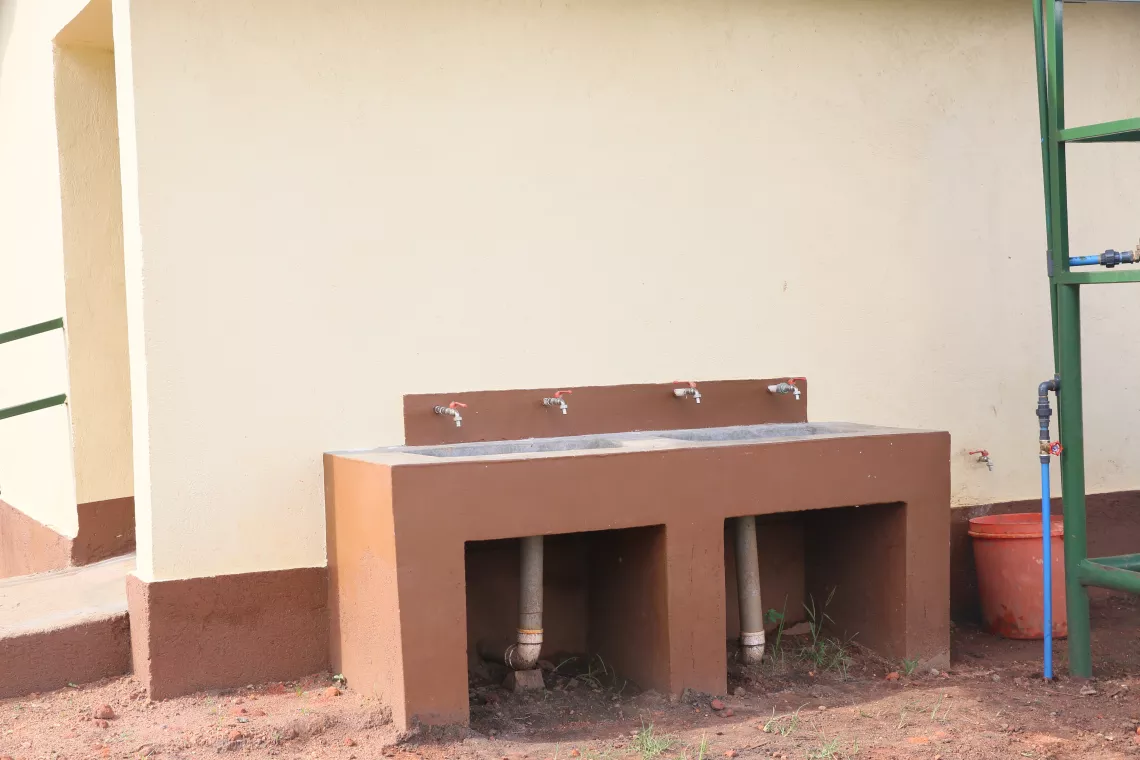 handwashing facility in Paluonganyi primary school