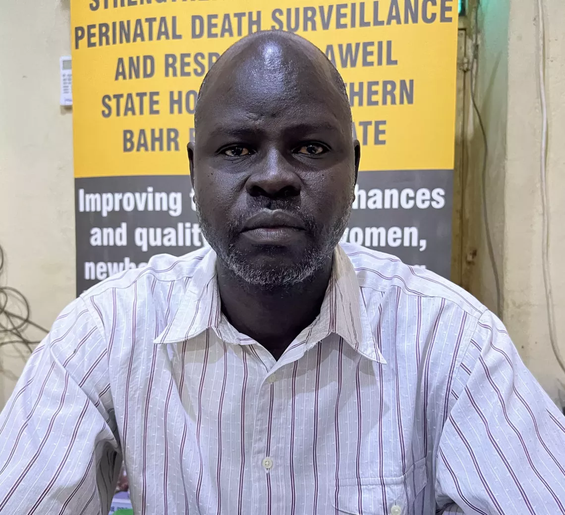 Dr. Akol Marial Akech, the Aweil hospital&rsquo;s Medical Director