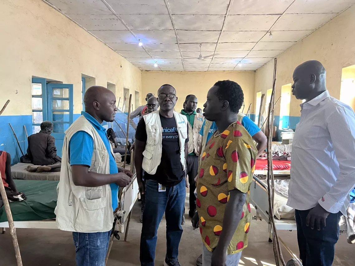 UNICEF teams at Aweil Hospital