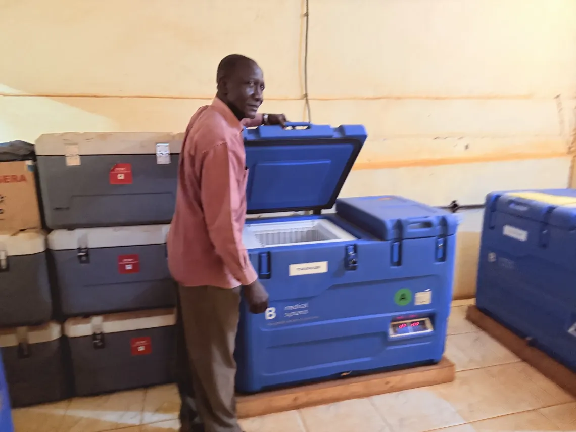 James Phillip Bazia, the Cold Chain Officer for the Expanded Programme on Immunisation (EPI) in WBeG State