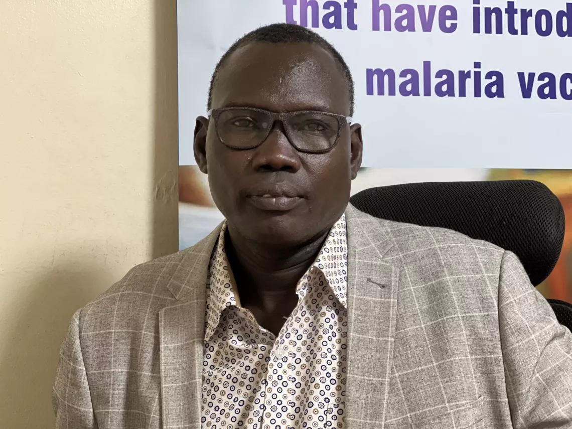 George Legge, the Immunization Manager at the National Ministry of Health