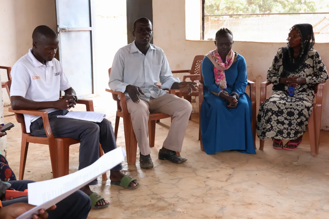 community care discussion in Lokoloko, Wau, South Sudan