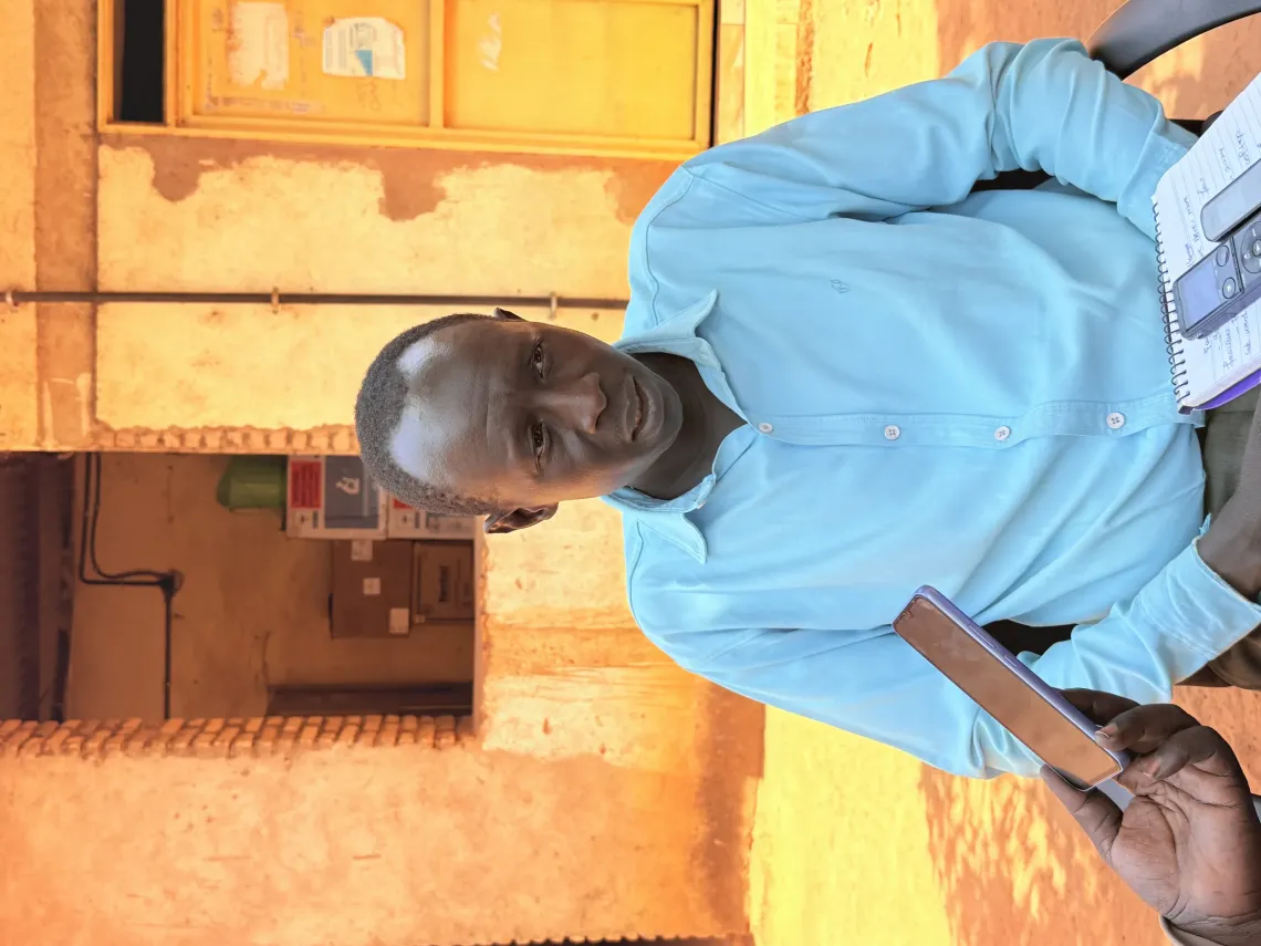 Phillip Lual works as a Monitoring and Evaluation Officer for EPI in WBeG State