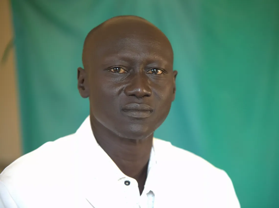 Mayen Mayol a clinician is photographed in Bor, South Sudan