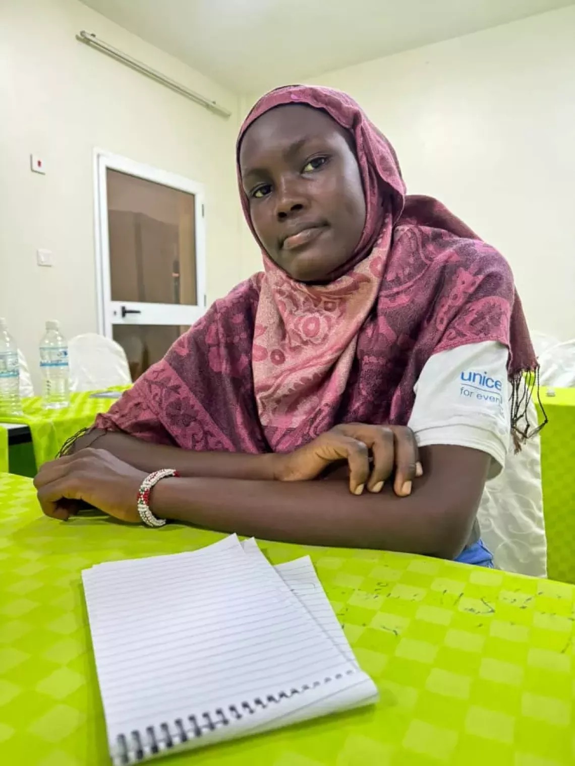 Nene a UNICEF Young Reporter is photographed in Juba South Sudan