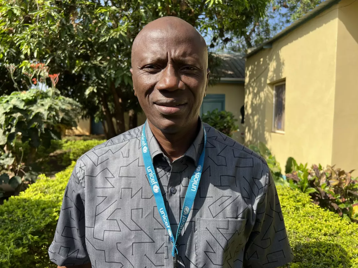 the chief of Field Office UNICEF Northern Bahr El Ghazal is photographed in South Sudan