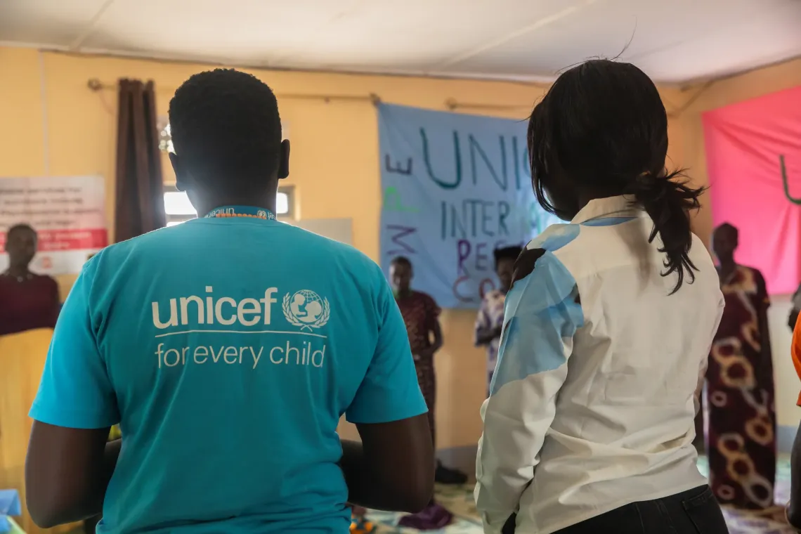group session at the women and girls friendly space in Bentiu South Sudan