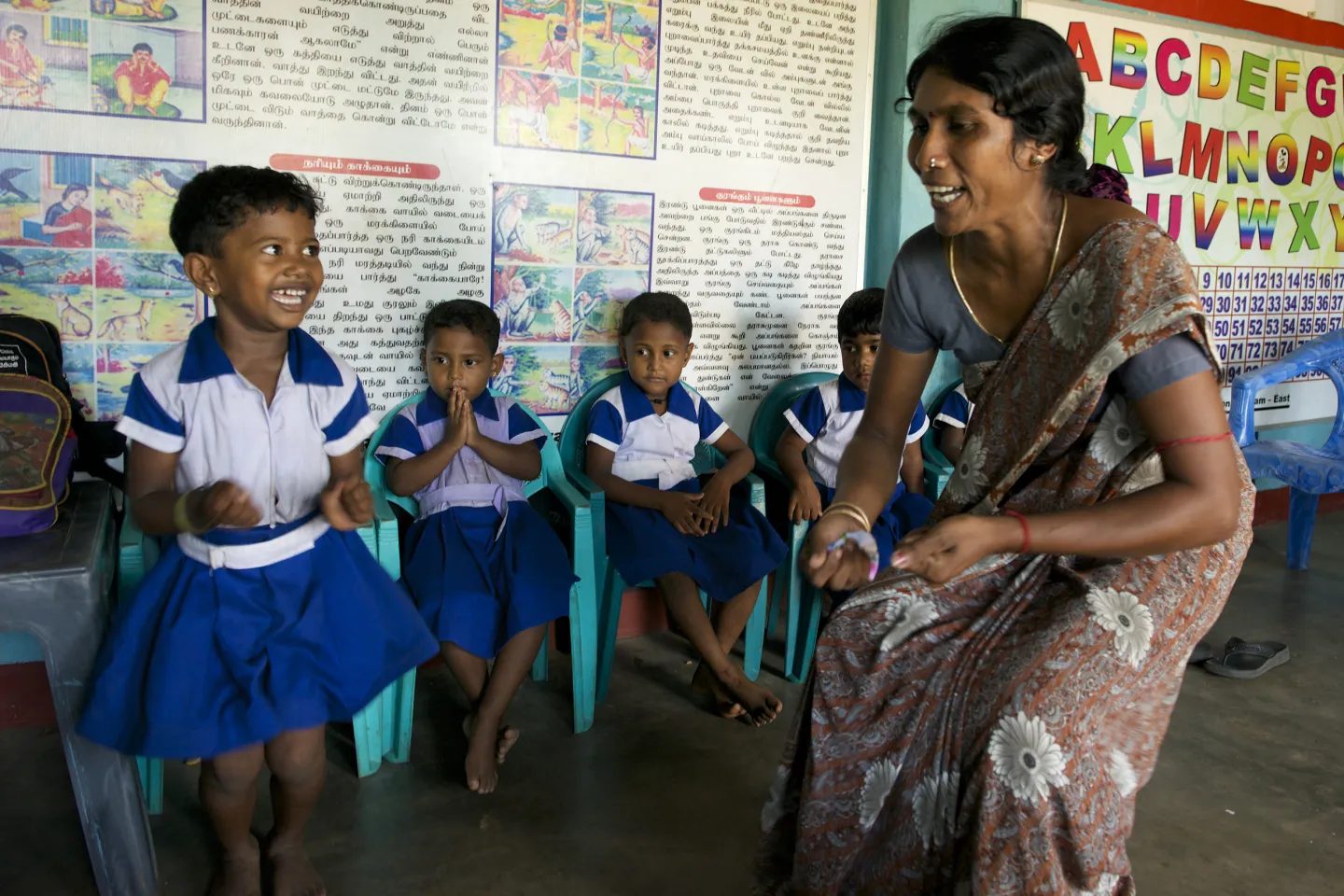 pre-school child dancing