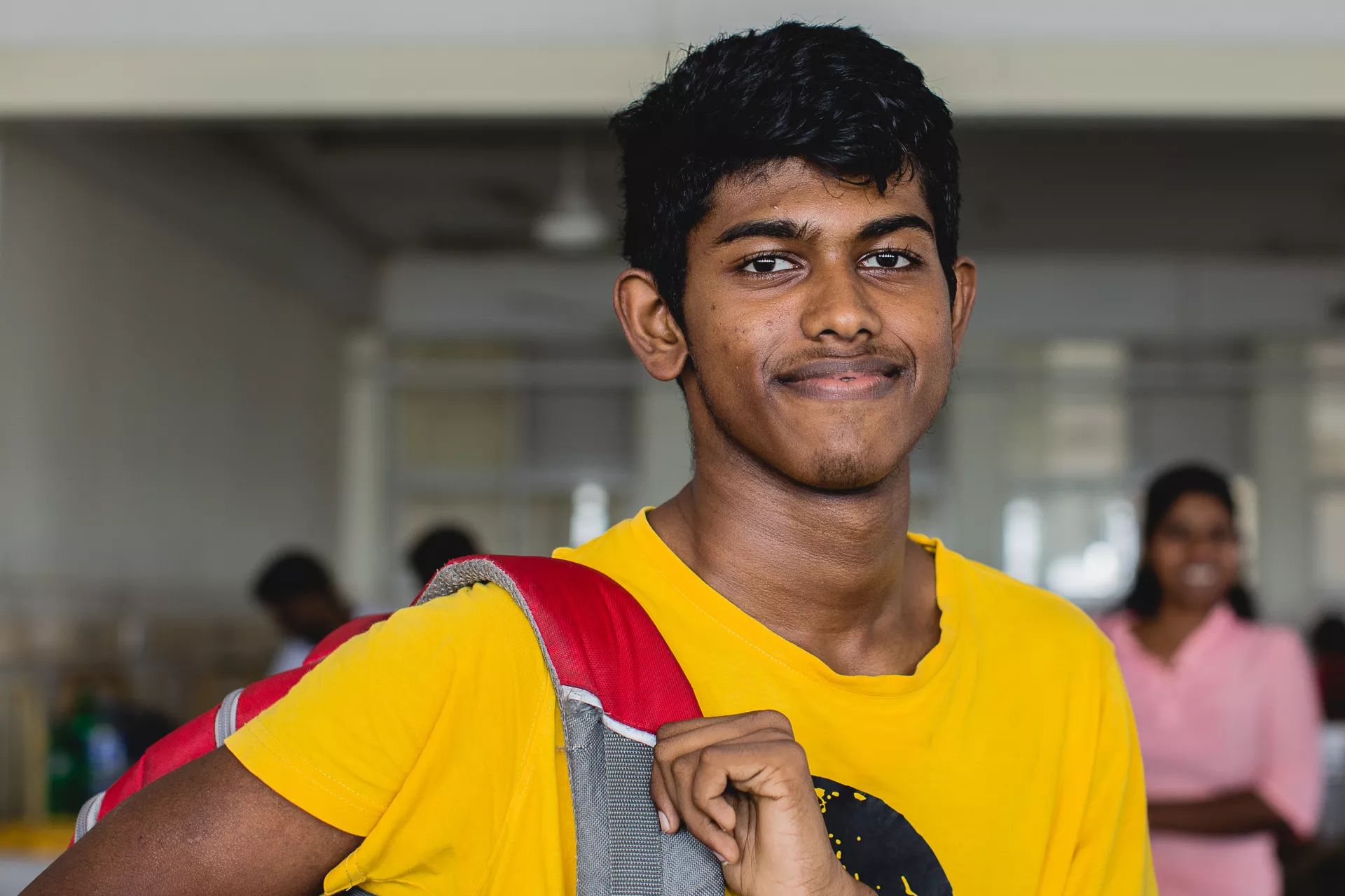Hasaru Jayakody, 17, all set to leave the hospital