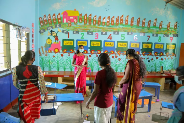  A School is being cleaned for re-opening