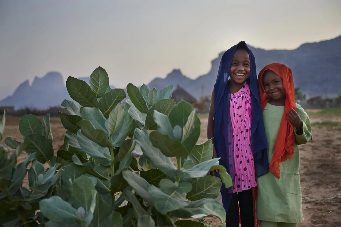 girls, smiles, Sudan, UNICEF