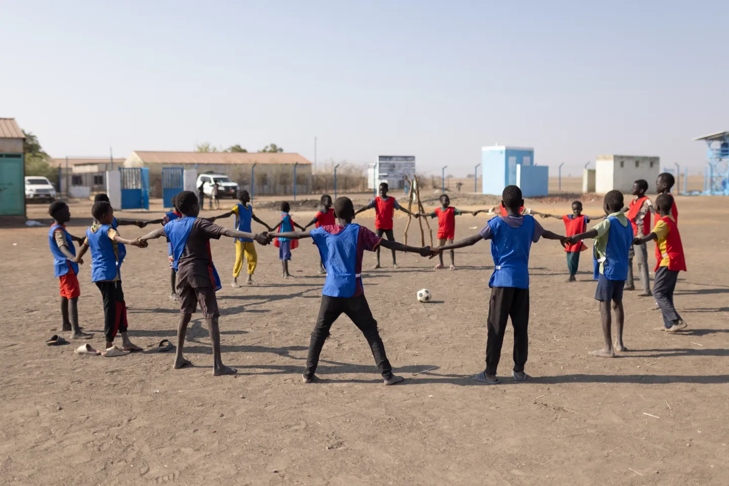 PROSPECTS, refugees, displaced children, child friendly spaces, CFS, safe environments for children affected by conflict, play, psychosocial support, heal, drawing, Sudan, UNICEF, 