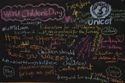 World Children's Day, child participation, girls, UNICEF, boys, education, play, fun, drawing
