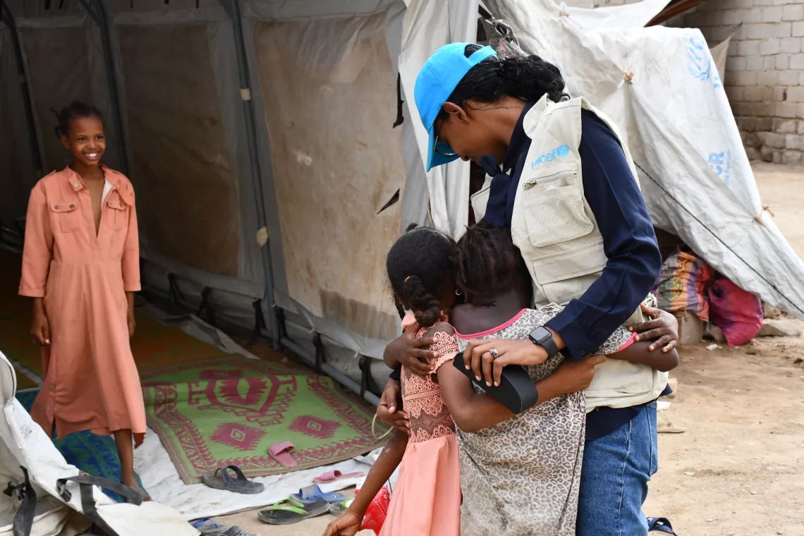 child friendly spaces, e-learning centres, conflict, displaced children, play, fun, learning, digital learning, UNICEF, Sudan, internally displaced children