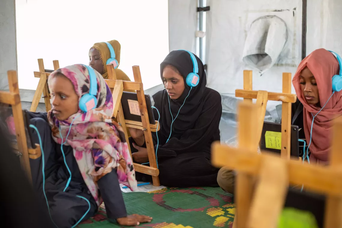 safe learning spaces, SLS, Makanna, UNICEF, Sudan, education, child friendly space, CFS, displaced children, displaced people, conflict