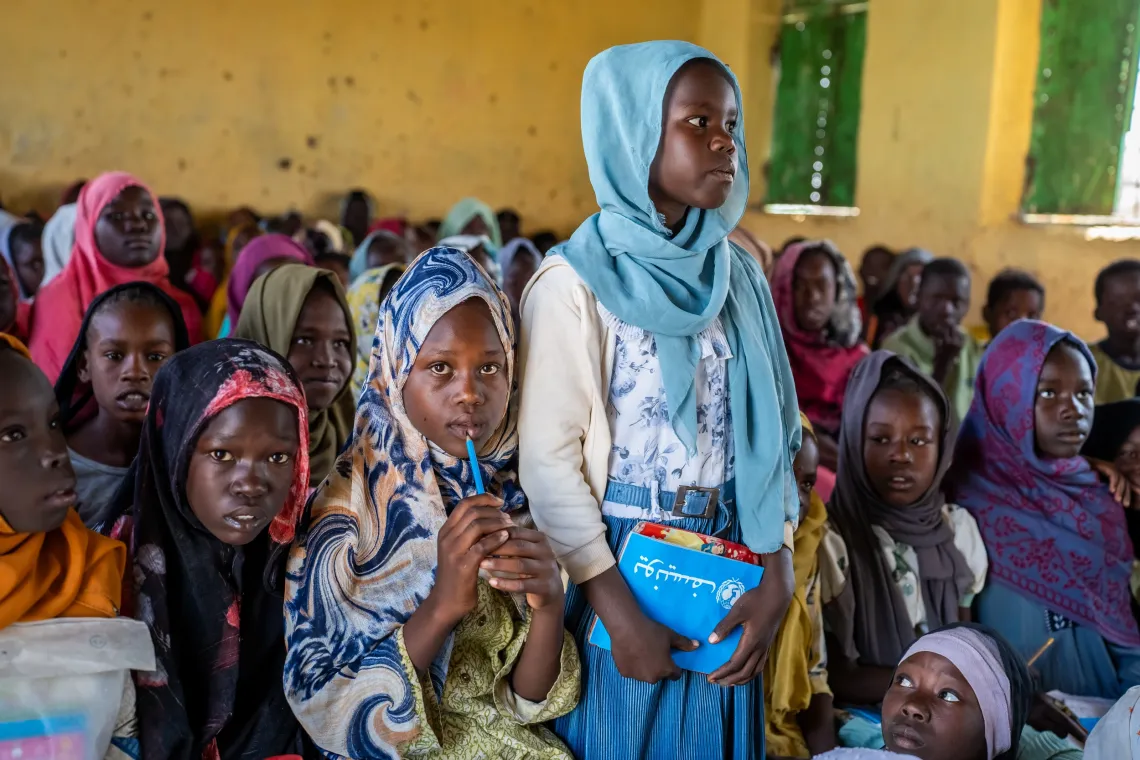 SPEEP, World Bank, education in emergencies, education, learning, safe learning spaces, girls, education supplies, emergencies, Sudan, UNICEF