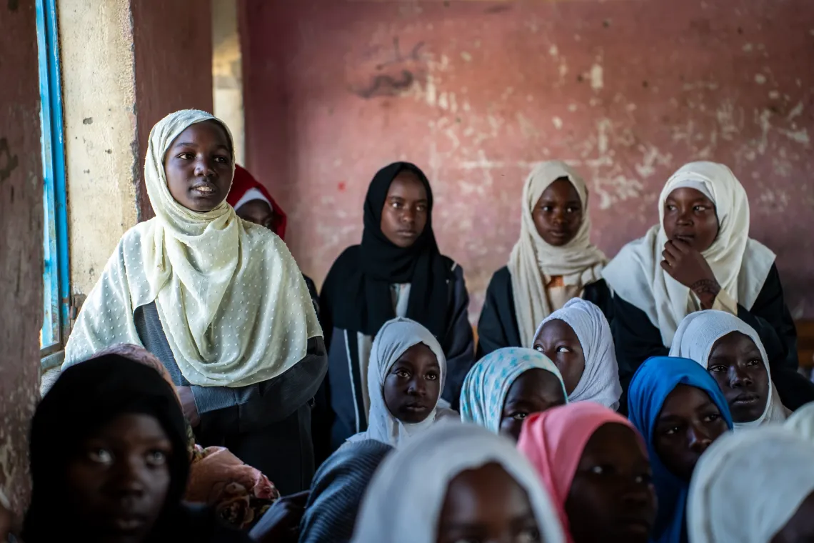 Makanna, UNICEF, Gedaref, counselling, psychosocial support, displaced children, displaced people, conflict, war, Sudan, education, learning, girls