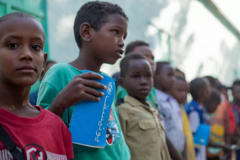 displaced children, armed conflict, 200 days, Sudan, war, safe learning spaces