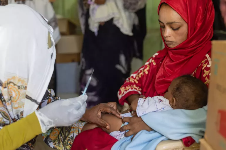malaria vaccination, malaria vaccine, routine immunization, UNICE, World Health Organization, Sudan, disease prevention, mosquito nets