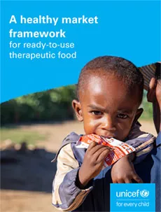 Cover of the Health Market Framework for Ready-to-use Therapeutic Food (RUTF)