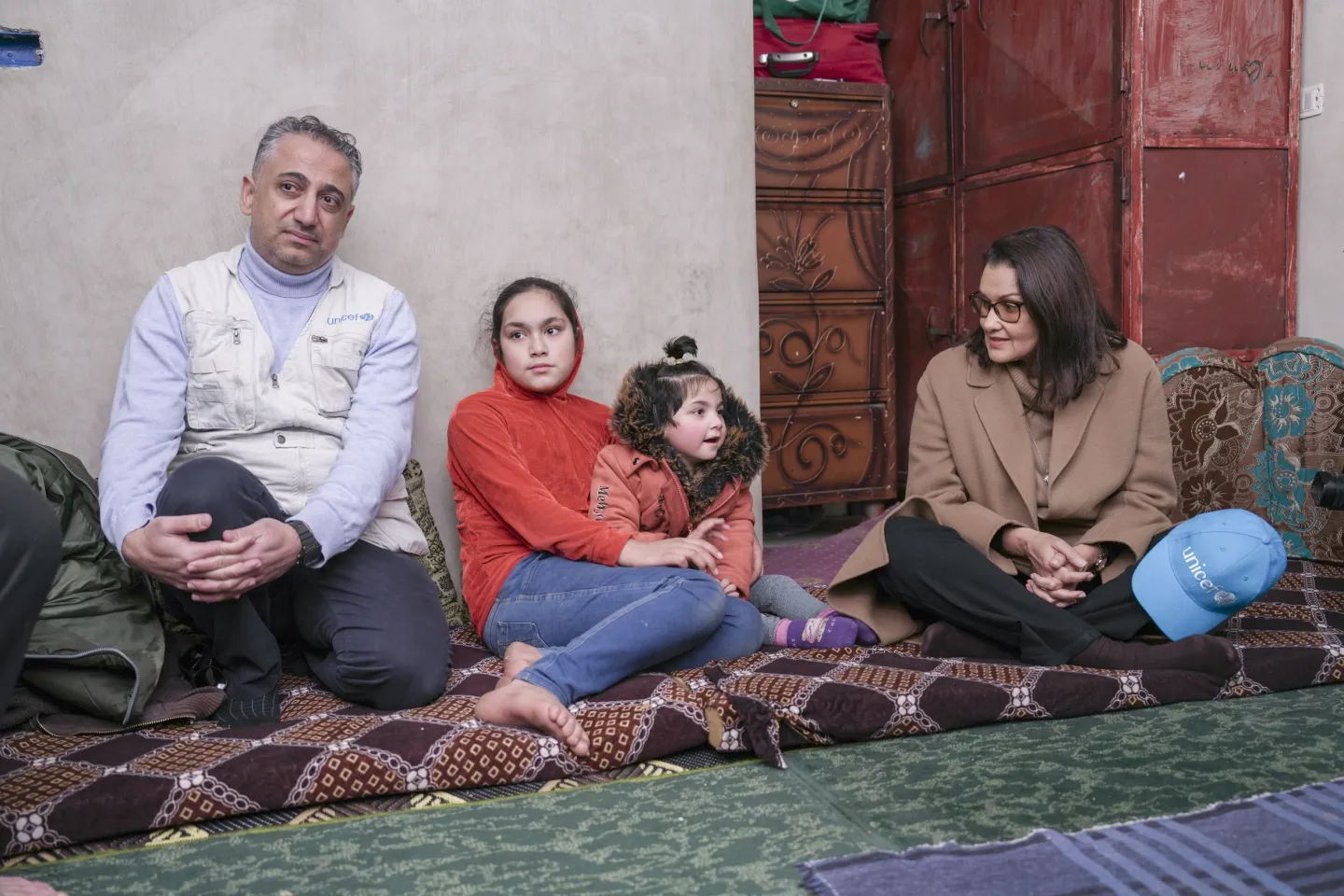 UNICEF and ECHO teams visit Rahaf&rsquo;s family at their home in Duma, Rural Damascus.