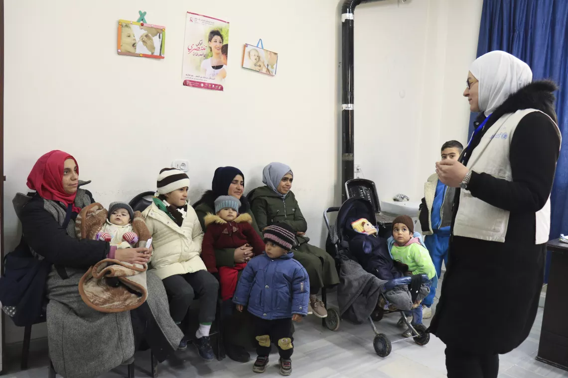 women gathered in a room having a session