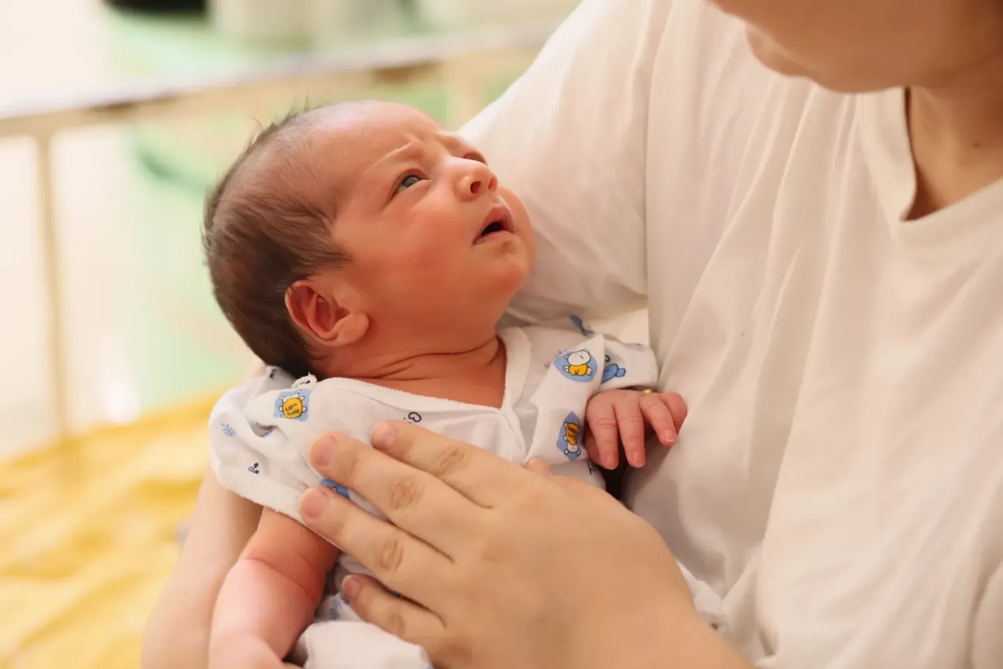 Mother with her newly born baby