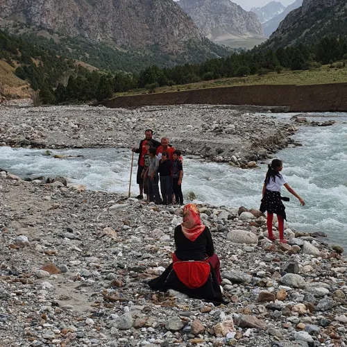 Climate landscape in Tajikistan