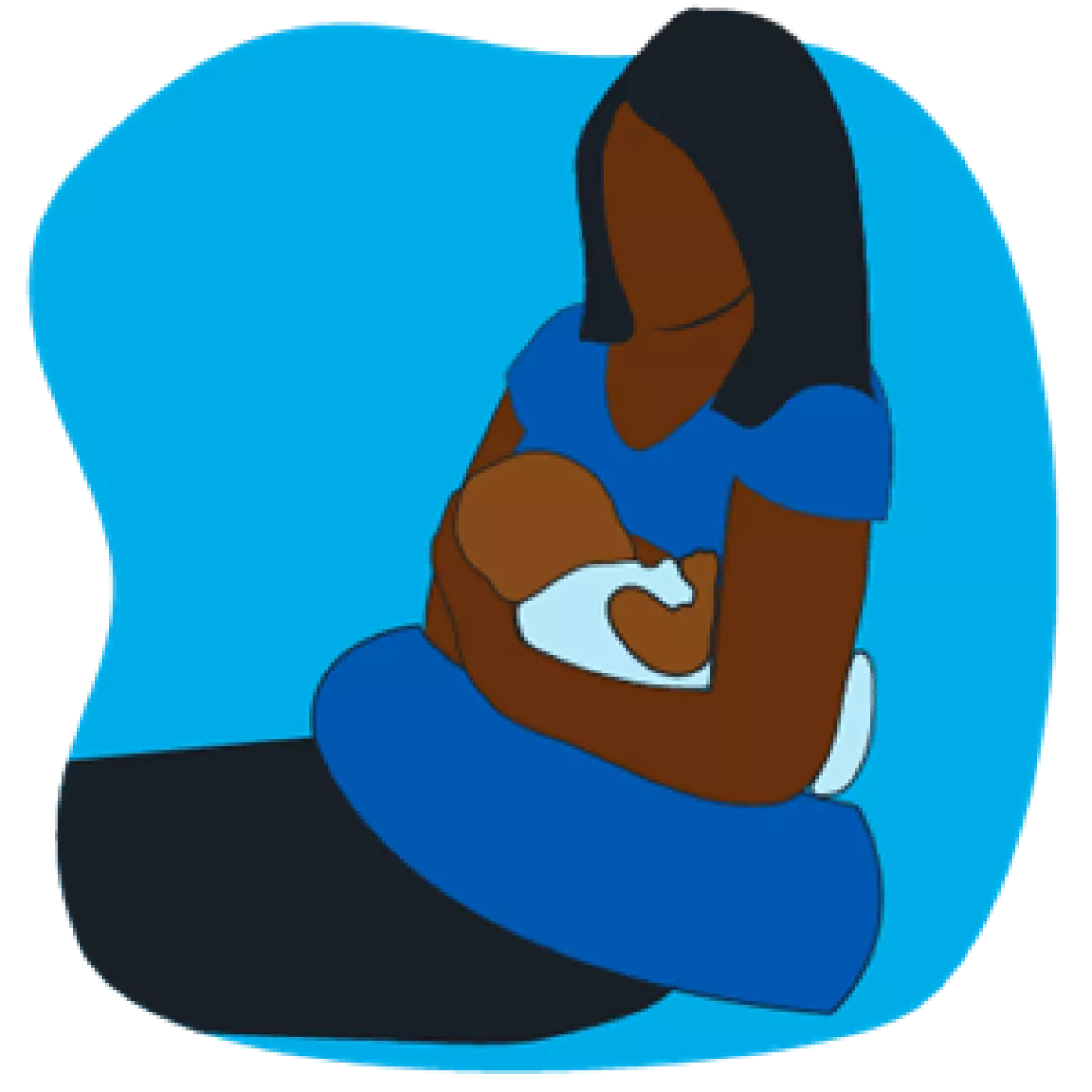 A mother breastfeeding her baby3