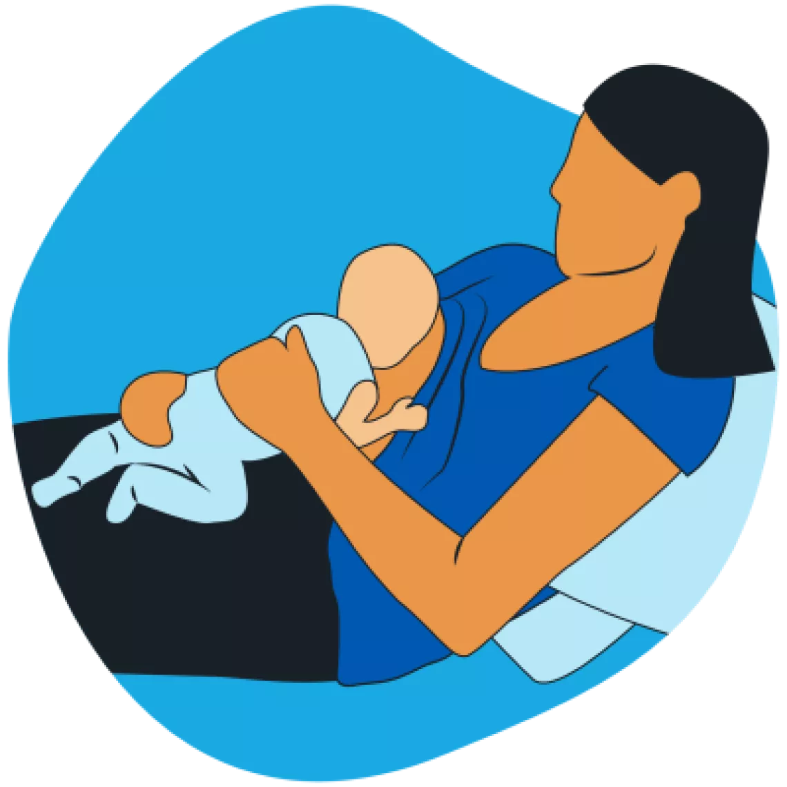 A mother breastfeeding her baby5