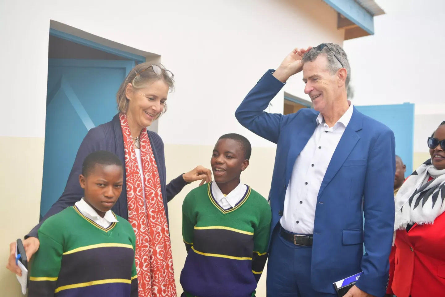 Amina, a student from one of the beneficiary schools in Iringa Region, beams with pride as she talks about the new facilities at her school. 