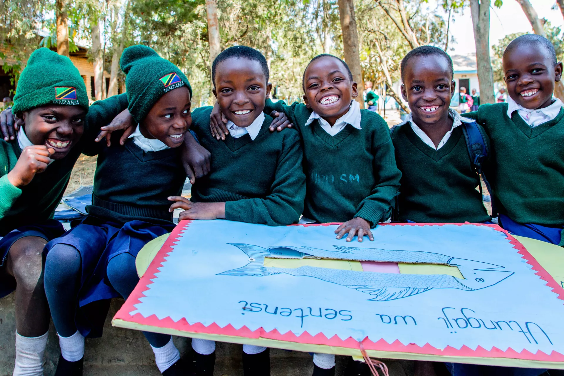 Children at Uhuru Primary School