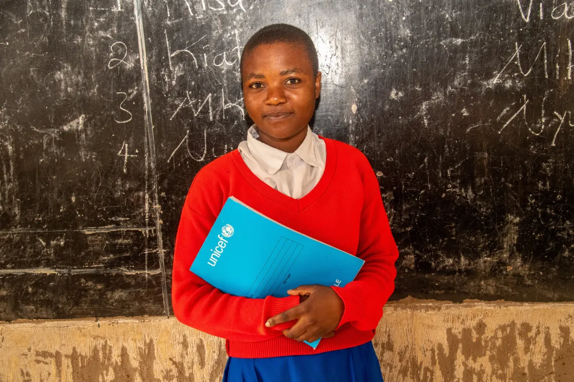 Vestina, head girl of Nyenjele primary school.