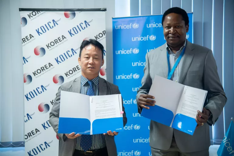 KOICA UNICEF Signing