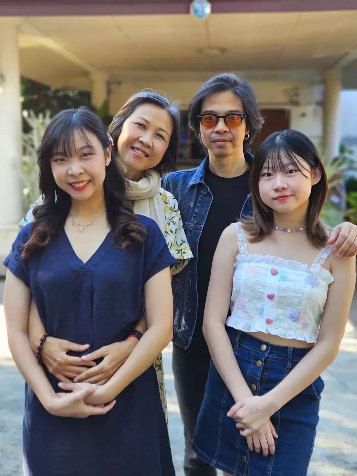 Chirawan Oranratmanee and her family.