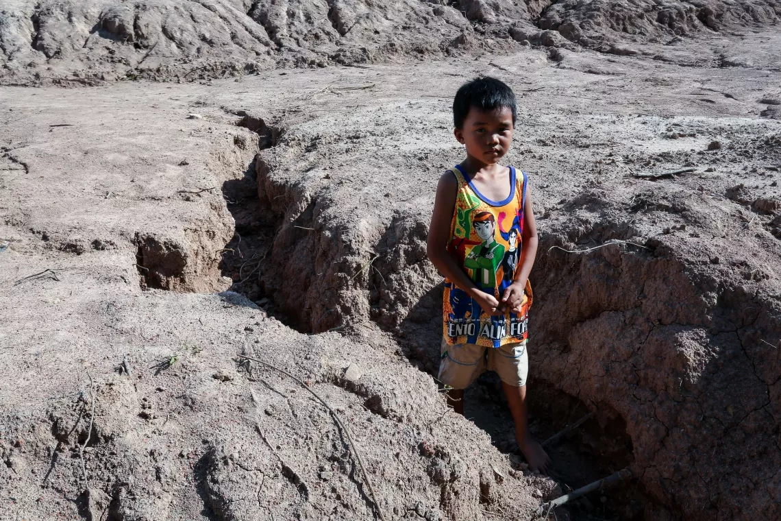 A student from Baan Som Dej School in Ubon Ratchathani province.