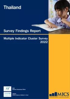A cover of "Multiple Indicator Cluster Survey 2022 - Survey Findings Report".
