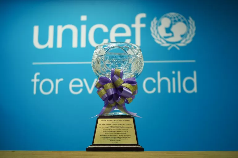 UNICEF's Life-Time Achievement Award presented to Her Royal Highness Princess Maha Chakri Sirindhorn