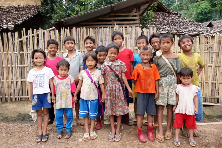 Children at Ban Mai Nai Soi Refugee Camp. 