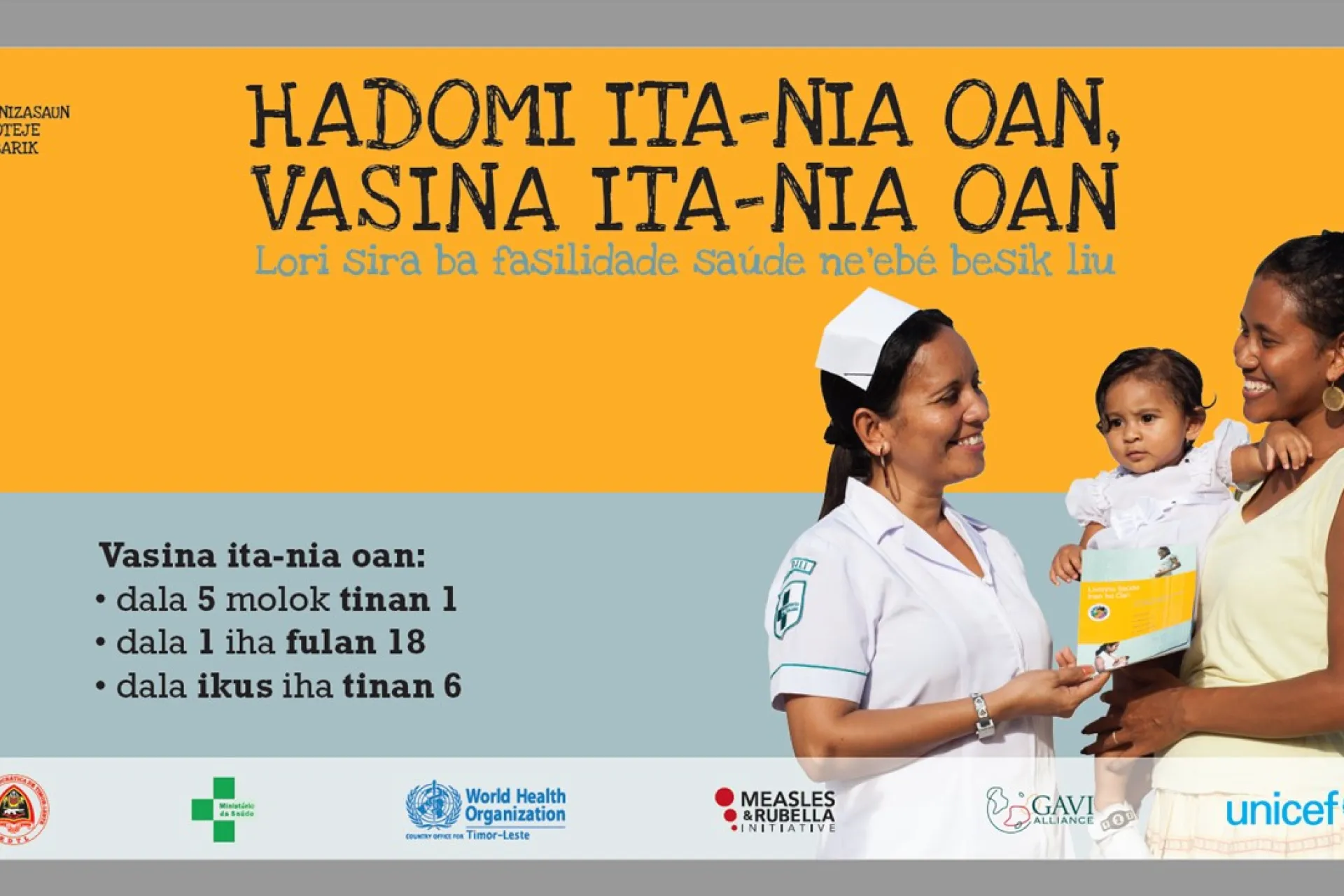 C4D materials on routine immunisation