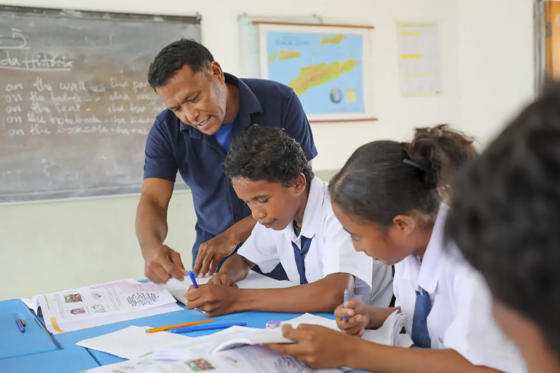 Making sure students get a quality education in his hometown is important to Mr Jacob. 