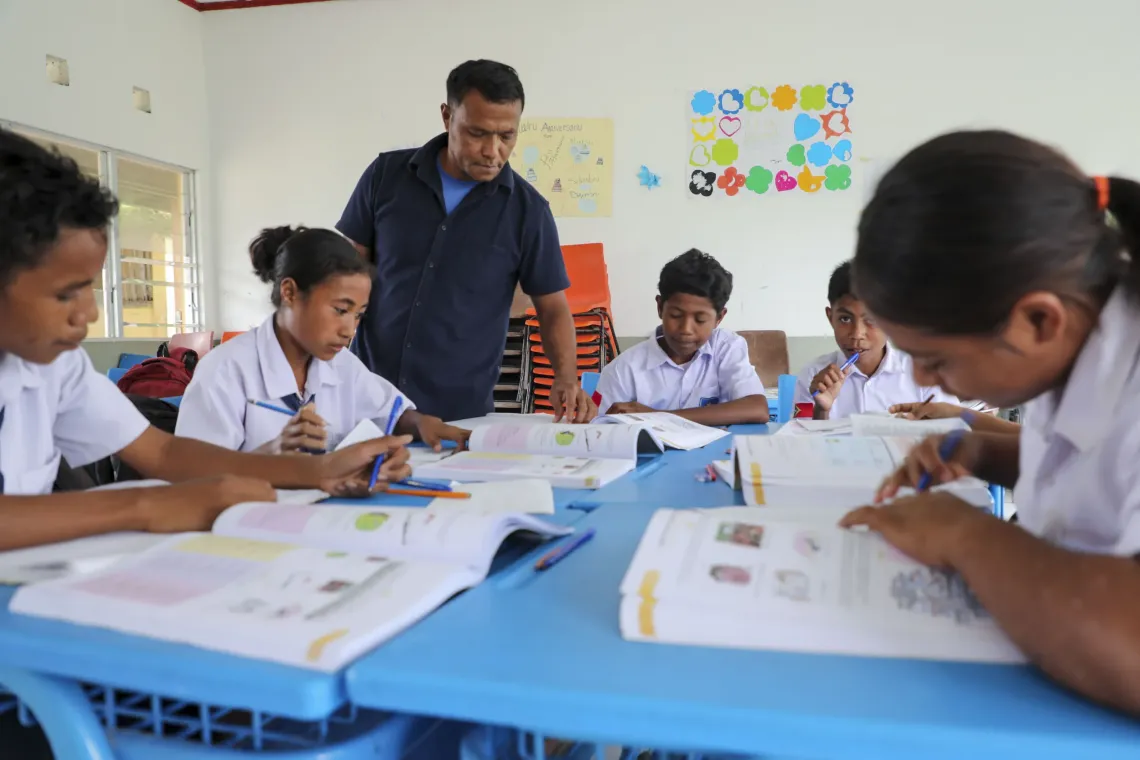 Mr Jacob finds the new teaching materials motivate students to ask better questions and study more.