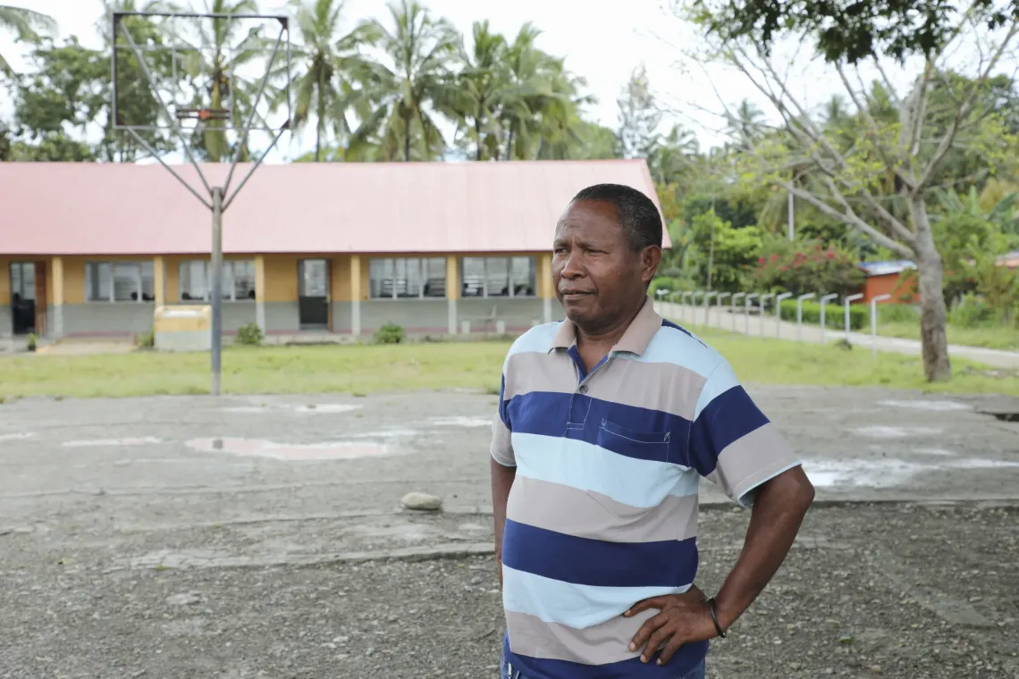 Vitoriano de Jesus is a mentor to 12 teachers to help ensure quality teaching and learning