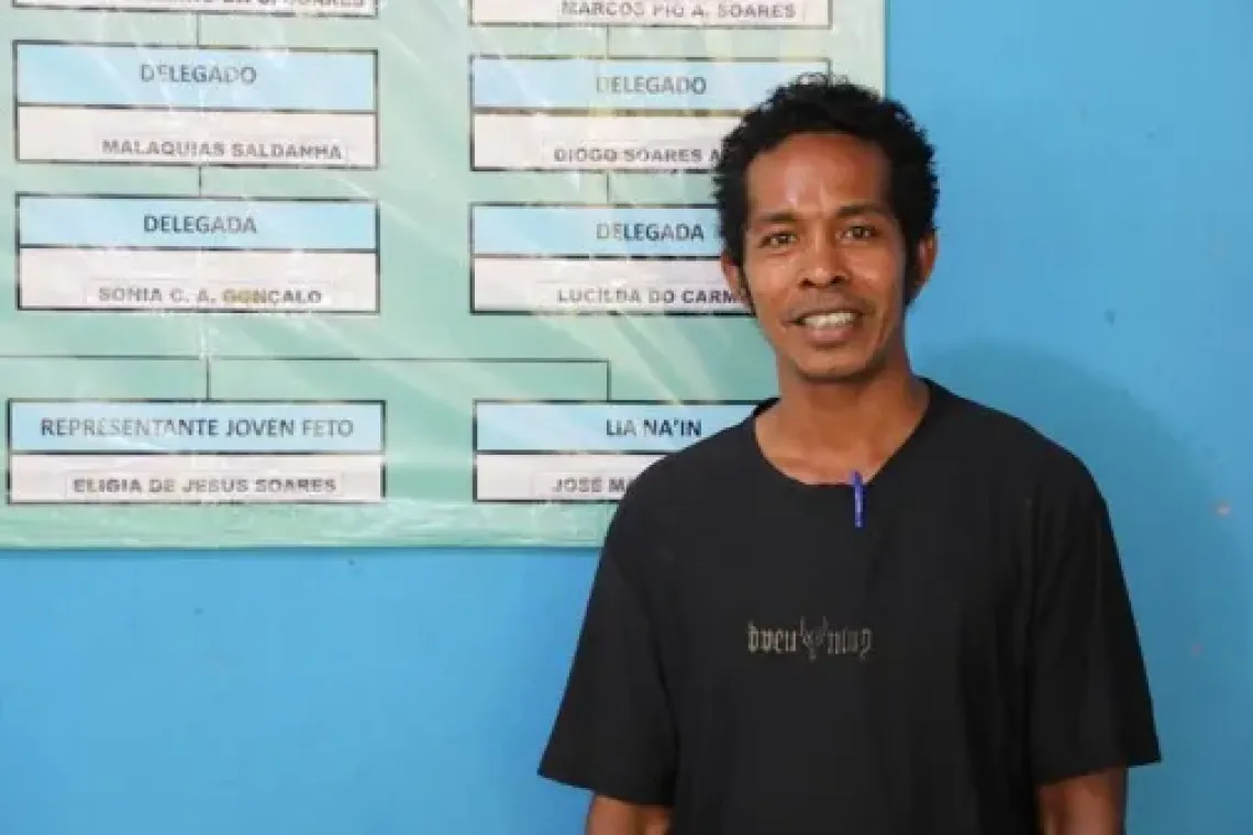 Jess&eacute; Lopes Nobre Mouzinho, Suco Chief of Vila Maumeta, has seen how reliable electricity is supporting administrative services.