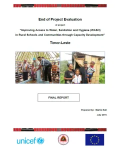 Project Evaluation “Improving Access to Water, Sanitation and Hygiene ...
