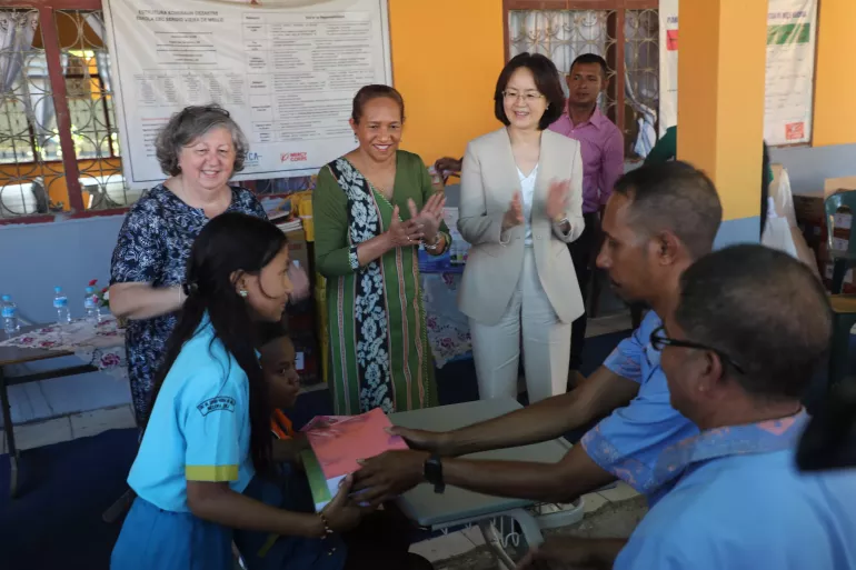 Government of China and UNICEF handover of teaching and learning materials to schools impacted by 2021 floods