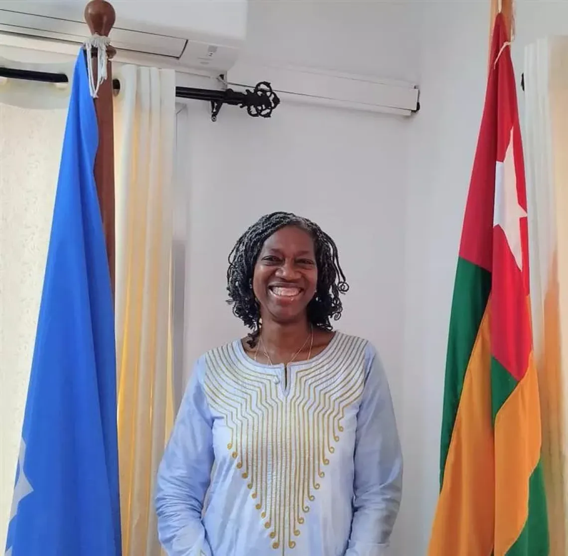 Dr Erinna C. Dia, repr&eacute;sentante r&eacute;sidente de l'UNICEF au Togo