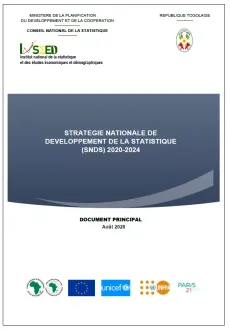 Page de garde Strat&eacute;gie nationale d&eacute;v statistique Togo