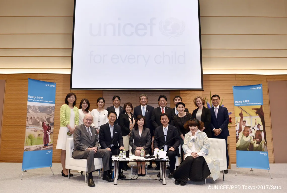 UNICEF事務局長と黒柳徹子UNICEF親善大使と共に、ユニセフ議員連盟総会開催