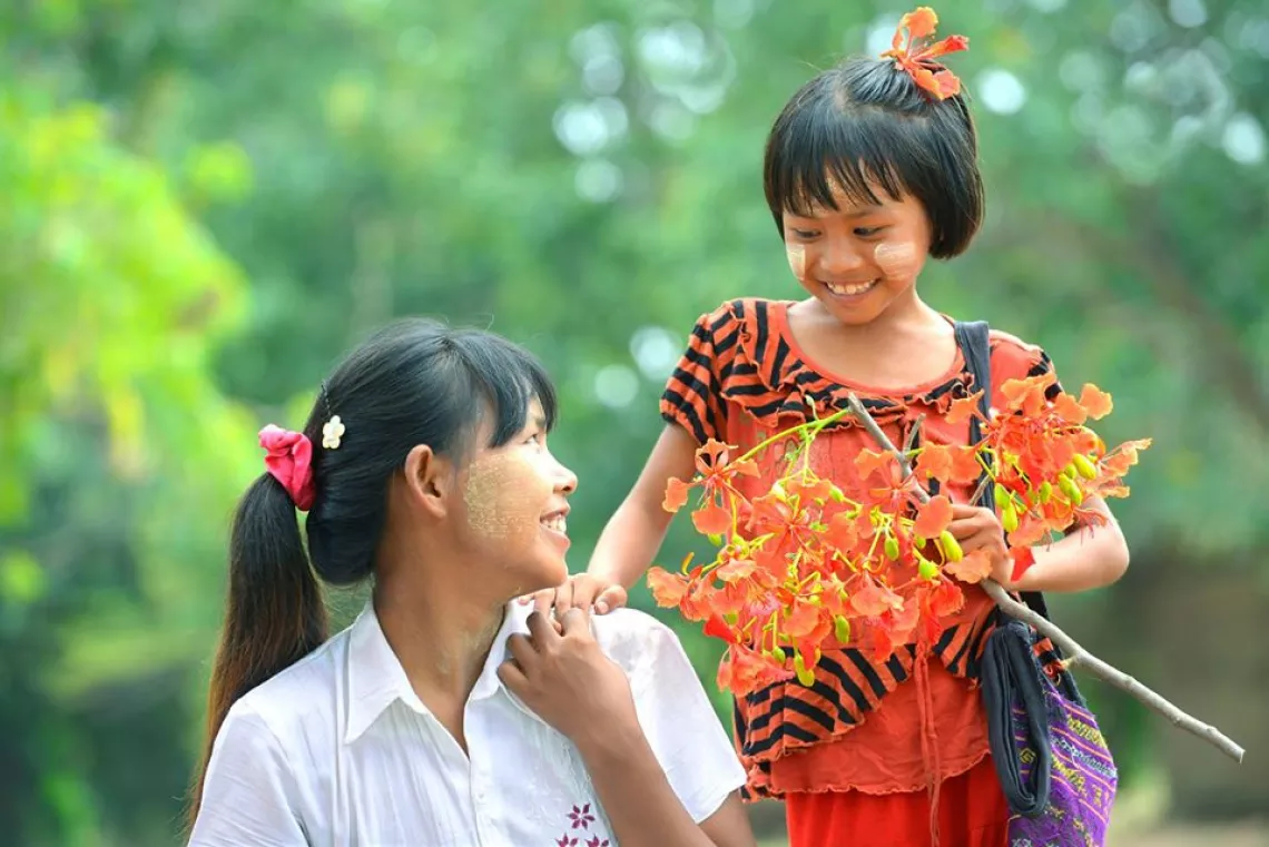 ミャンマーの子どもと女性の保護強化のため日本政府とUNICEFが連携